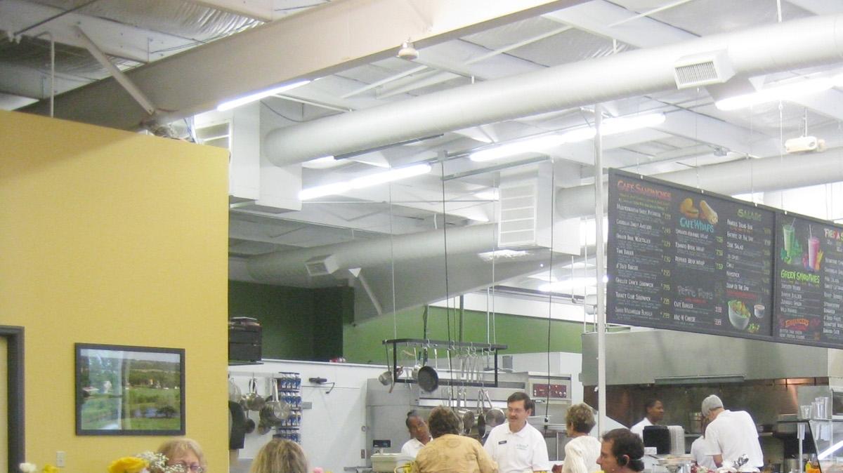D'Sozo — a new vegetarian cafe on South Seneca — also includes a small health-food market, a bakery and space for soon-to-be-launched cooking classes.