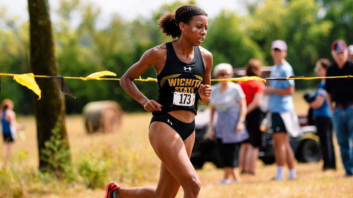 Hutchinson native Yazmine Wright, now a senior on the Wichita State cross country team, won the AAC women’s individual title on Friday.