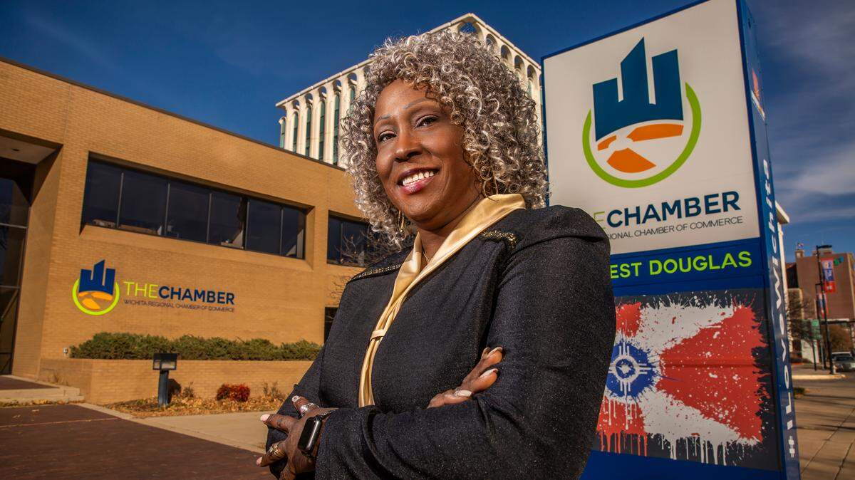 Junetta Everett is the sixth female and first black person to hold the role of chair of the Wichita Regional Chamber of Commerce. (Nov. 25, 2019)