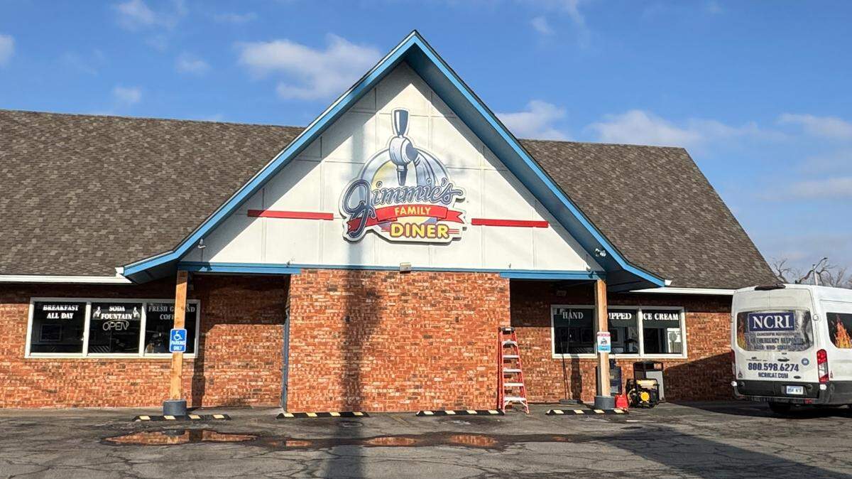 The Jimmie’s Diner at Harry and George Washington Drive is closed until further notice after a Monday-night fire.
