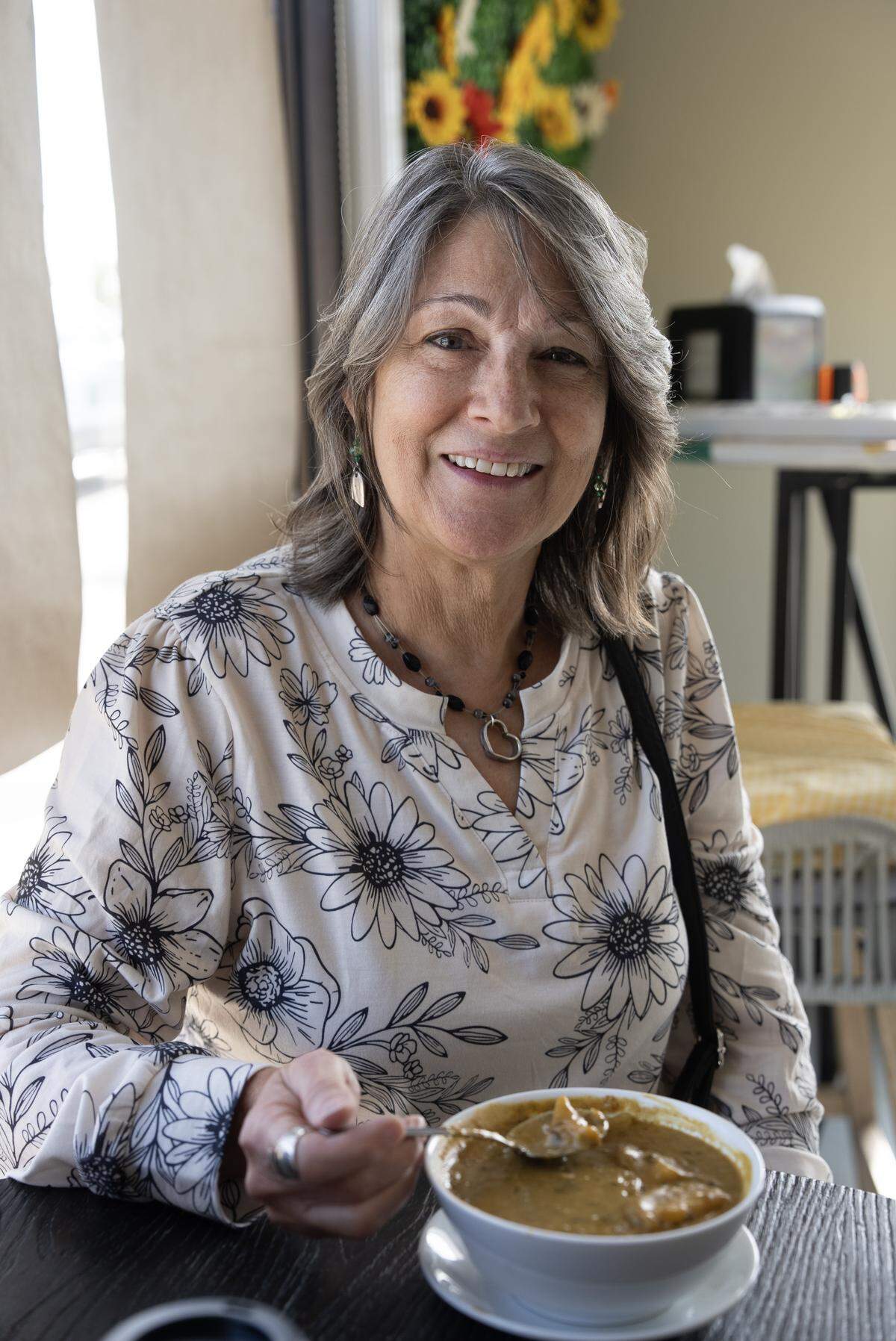After learning that Sunflour Café & Collective will be offering $2 bowls of soup, Wilma Stone decided to eat there to support the restaurant.