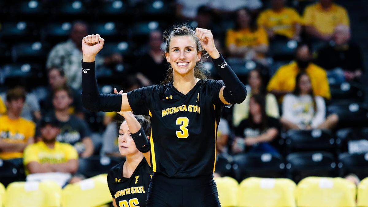 Wichita State star volleyball player Brylee Kelly was named the Preseason Co-Player of the Year in the American Athletic Conference on Monday.