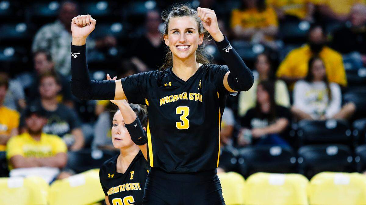Wichita State star volleyball player Brylee Kelly was named the Preseason Co-Player of the Year in the American Athletic Conference on Monday.