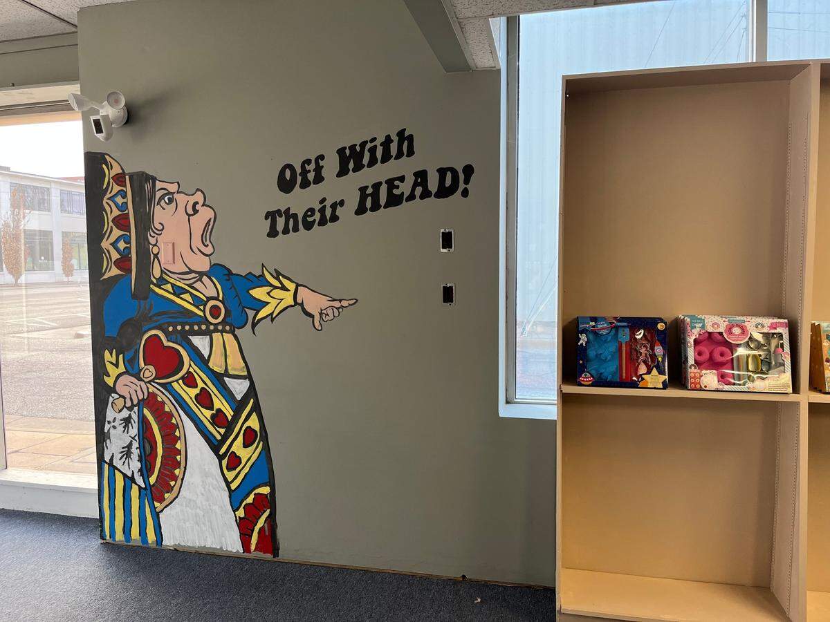 The Douglas Design District has a new combination gallery, boba tea and coffee shop with an Alice in Wonderland theme.