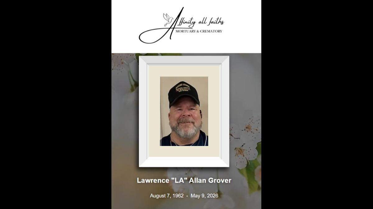 Lawrence Grover, 63, died on May 9, 2026, after he was hit by a truck in north Wichita.