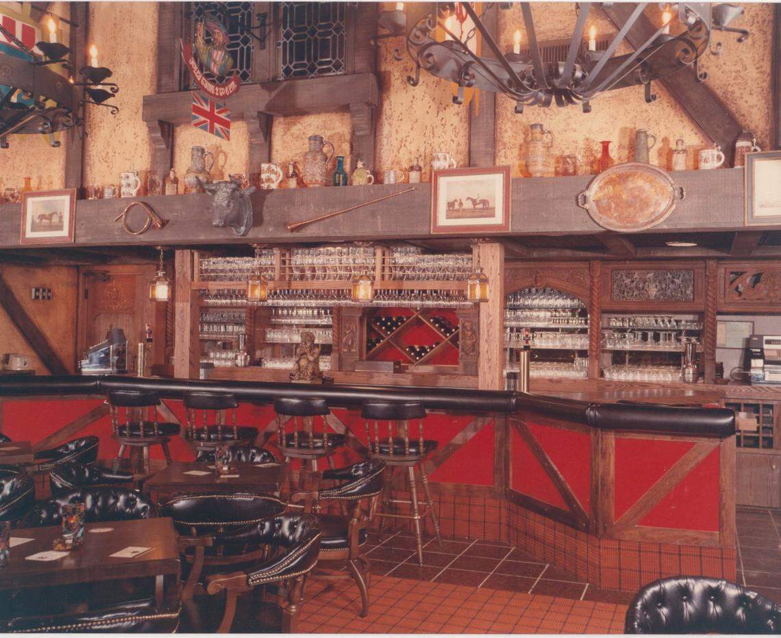 A typical Steak and Ale bar in the 1970s.