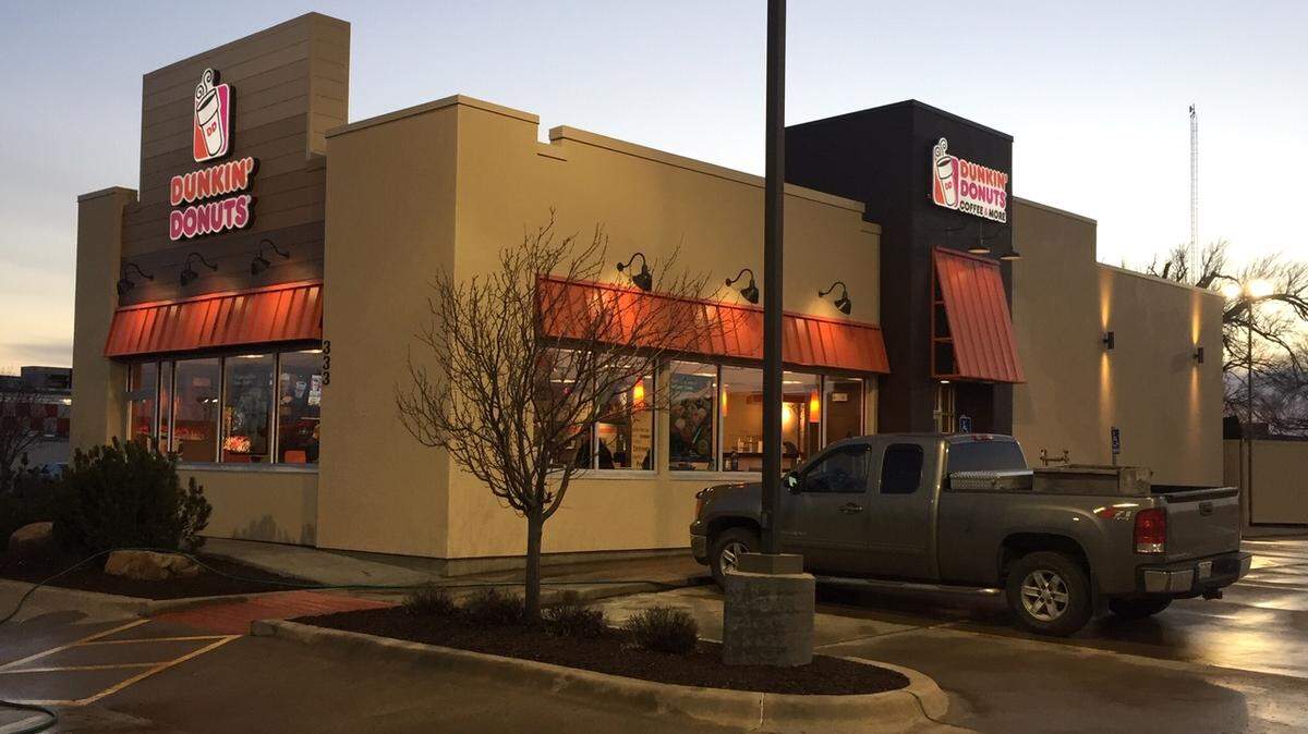 Dan Day and his father, Doug, are opening their fourth Wichita-area Dunkin’ in Derby. Unlike their one pictured here, the Derby location will feature the chain’s new design.