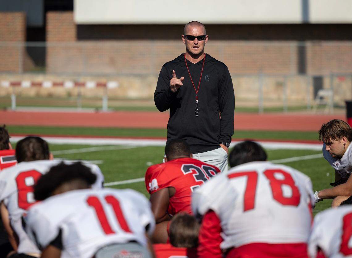 In three short years, head coach Terry Harrison has led the Friends football team to its first 11-win season and its first postseason victory in program history.