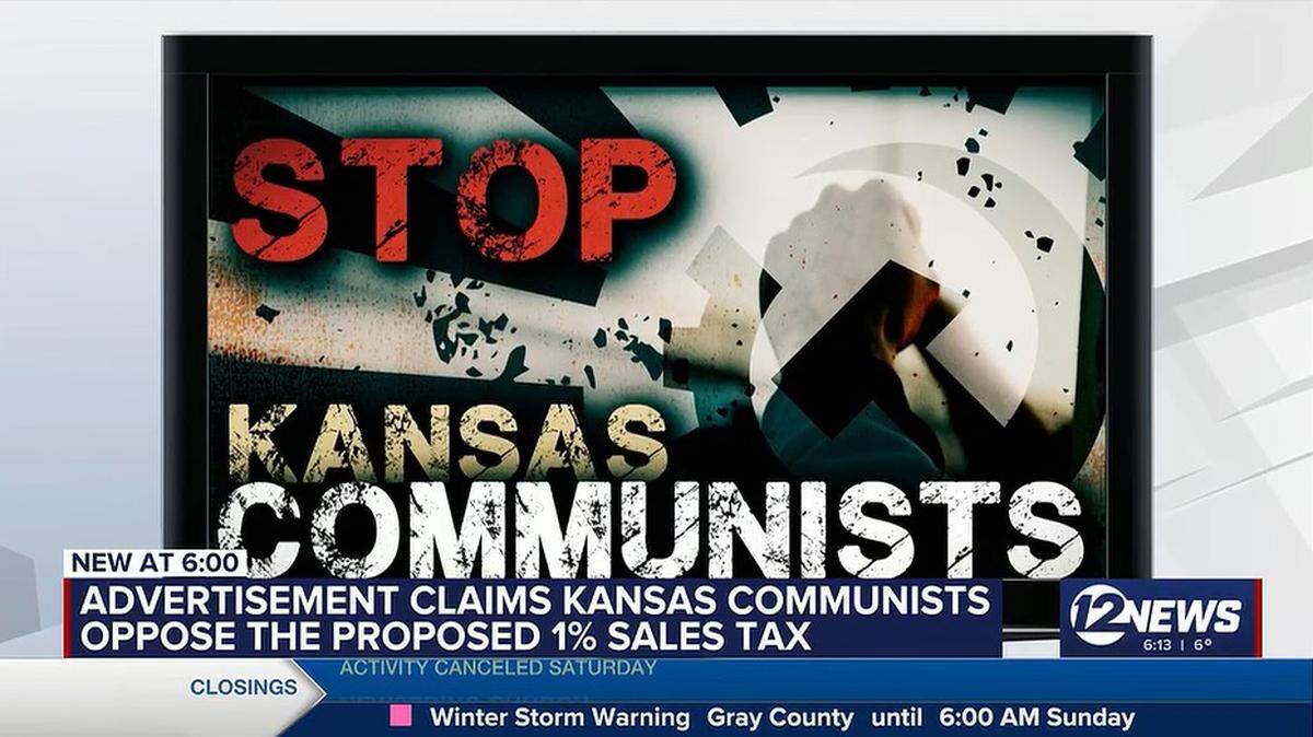 Wichita conservatives don’t like being called communists (although they do the same thing all the time to Democrats).