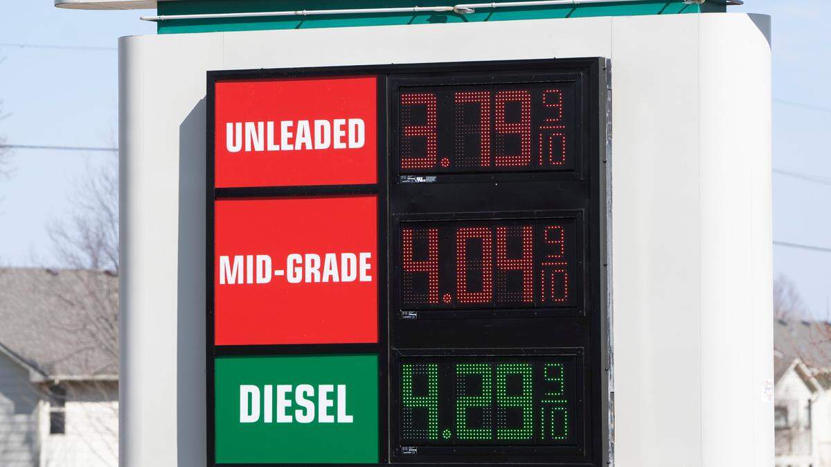 Gas for sale at the Dillons at 13415 W. Maple St. is $3.79 for unleaded. (March 8, 2022)