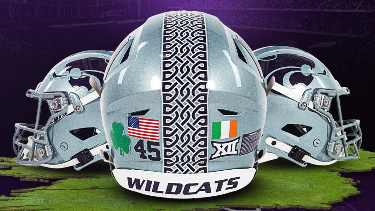 Kansas State will wear these alternate helmets against Iowa State in Dublin, Ireland