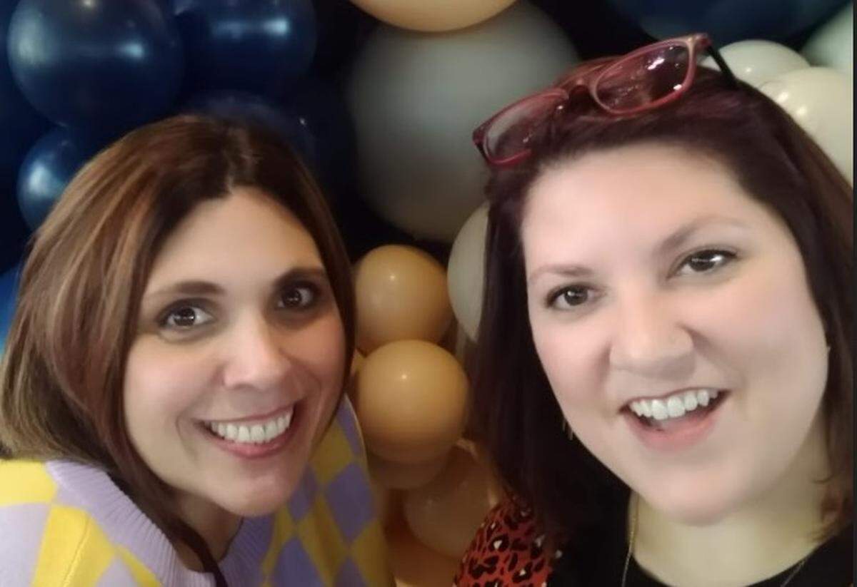 Lisa Bond (left) and Jaime Kelsey came down from Kansas City, Missouri for the Tallgrass Film Festival in Wichita last week.