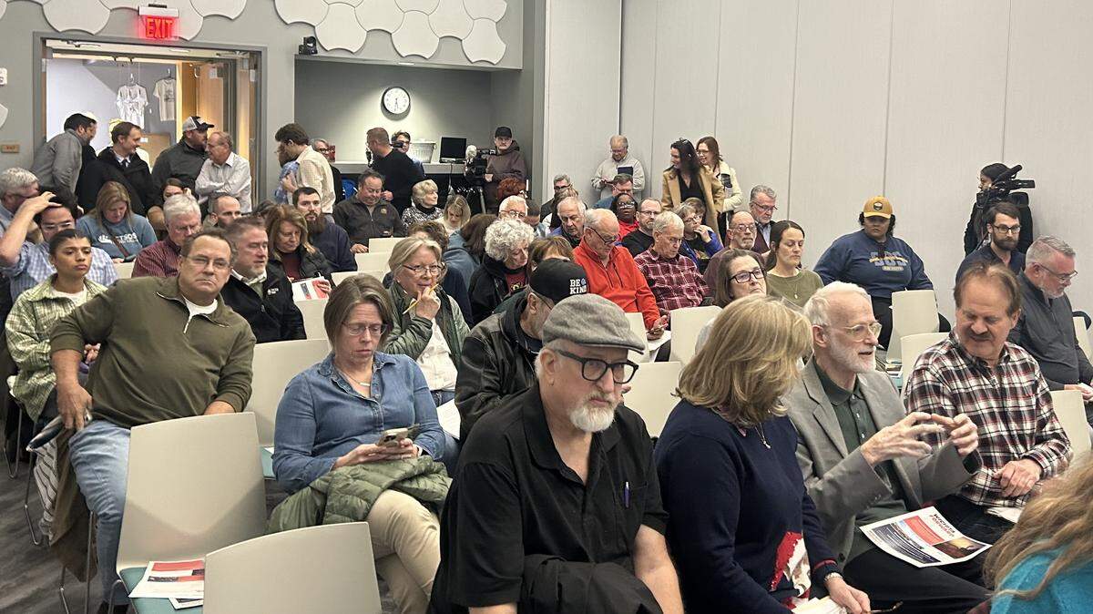 More than 100 people showed up for an informational meeting about a proposed sales tax in Wichita Monday night, filling a room at the Advanced Learning Library.