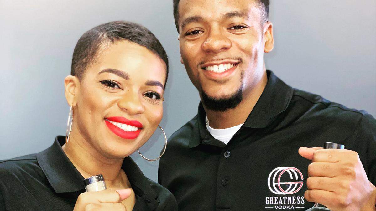 Troy Brooks, pictured with his sister, Kiara, debuted his Greatness Vodka this year and hopes to open a distillery in Wichita in 2021 and make the business his full-time job.