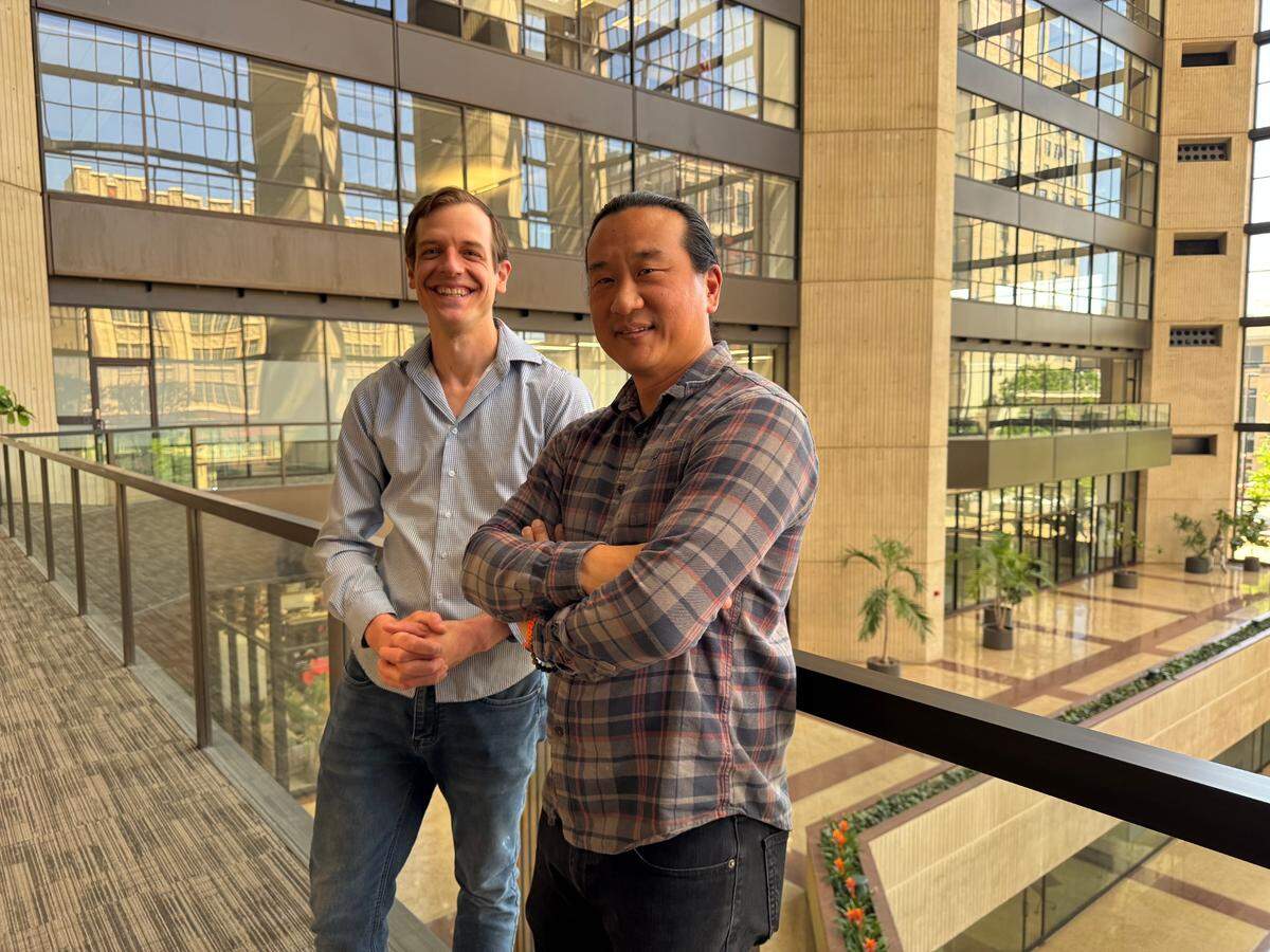 Jumbo’s Beef & Brew owner Kayson Chong, right, is opening a new dining concept in the downtown Wichita’s Ruffin Building called Plentibloom Market & Cafe. He’s pictured with Alex Mohr, left, who will be Plentibloom’s general manager and supply some of its healthy food options.