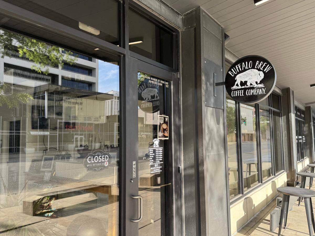 The space on the ground floor of The National at First and Main that has been home to a Buffalo Brew coffee shop is being taken over next month by Cofellow Coffee from Goddard.
