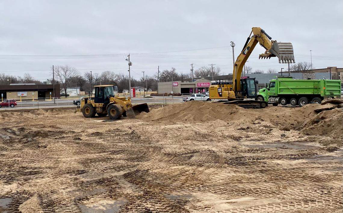 On Tuesday, big construction equipment was clearing the spot at West and Taft that was once home to Chi-Chi’s. A new Casey’s General Store is being built on the corner.