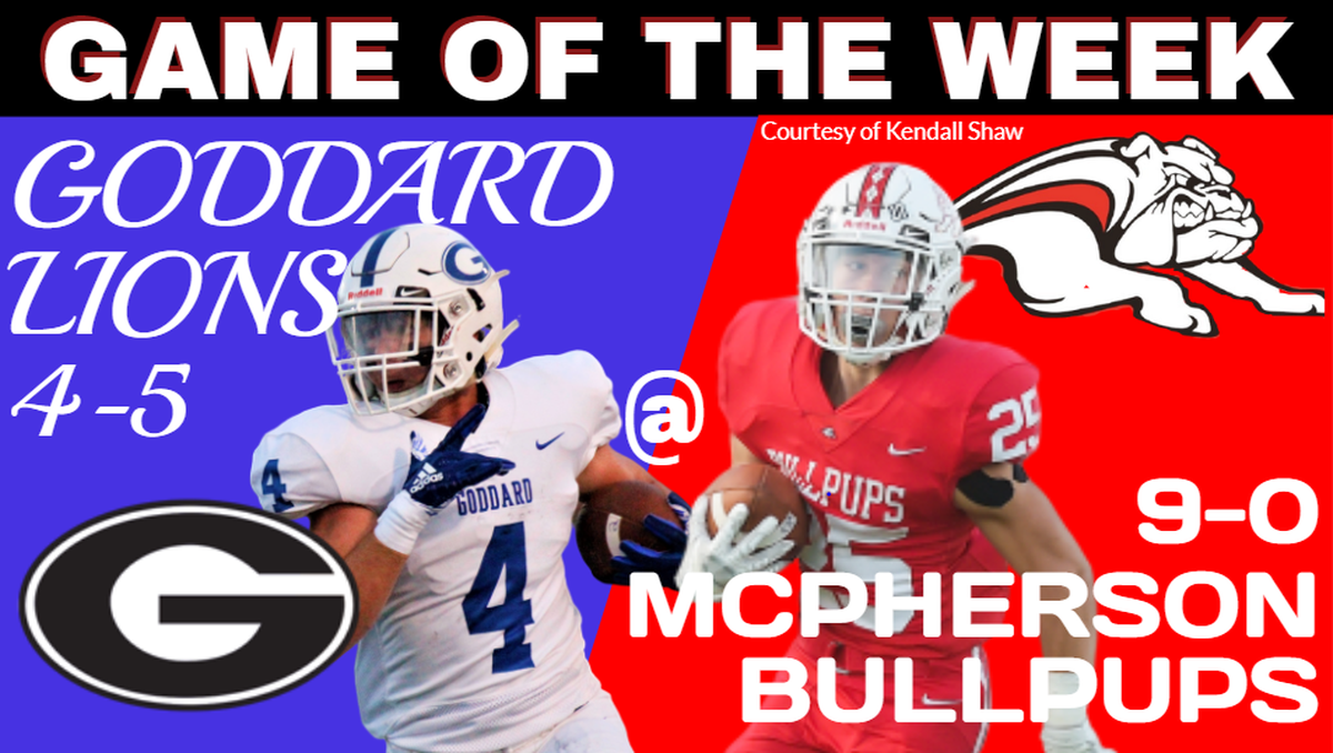 It’s a rematch of last year’s Class 5A semifinal as Goddard goes to McPherson for a regional championship.