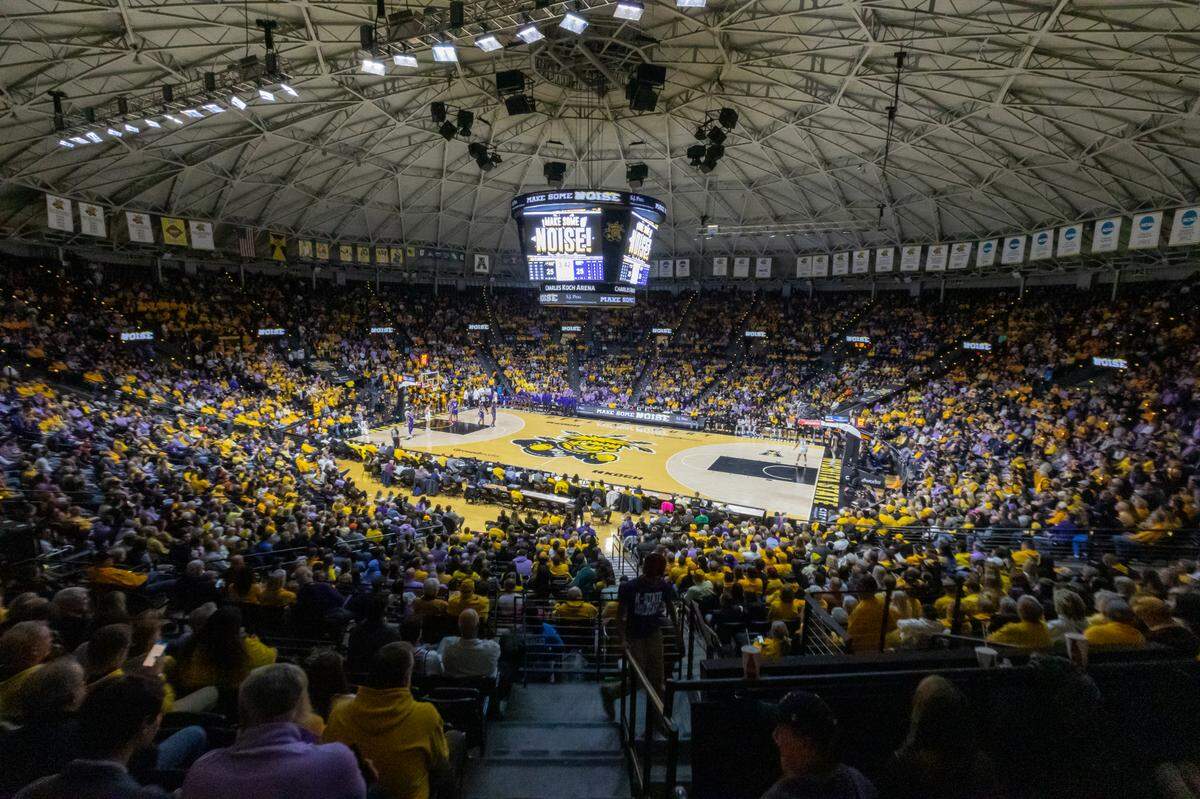 A look at the Koch Arena crowd for Saturday’s game between Wichita State and Kansas State on Saturday.