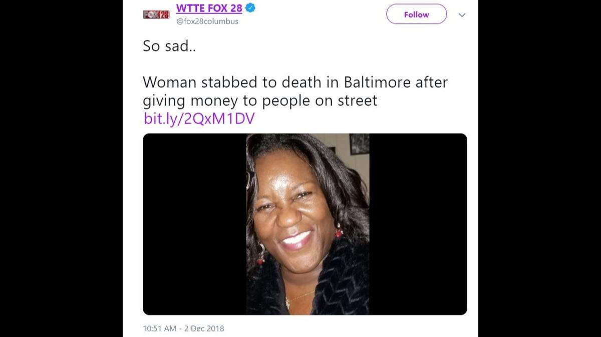 Jacquelyn Smith, 52, was killed after giving money to a woman from her passenger seat, police said.