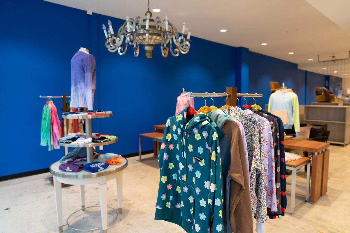 Pittie Pile is an owner-pet concept of matching outfits, such as sweatshirts and pajamas, within the new fernaCHer furniture store that’s opening across from East High School next week.