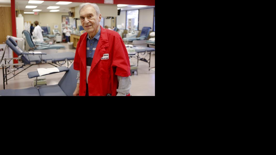 Eli Ferris serves as a volunteer escort at the Red Cross. Ferris volunteers at the Kansas Food Bank, the Lord’s Diner, Red Cross, DUI Victim Center, Music Theatre of Wichita and sings for the patients at Via Christi hospitals. (Feb. 20, 2014)

