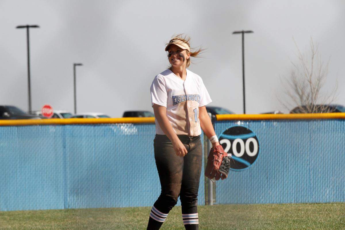 Sadie Steiner, an Eisenhower softball third baseman.