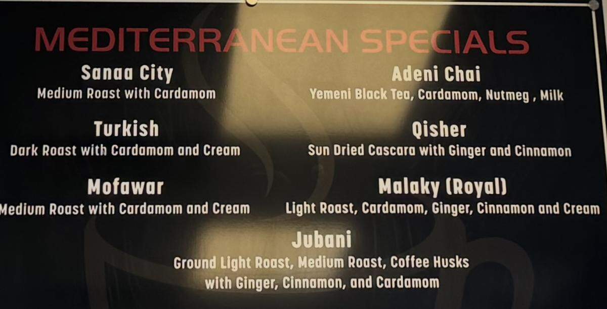 Mediterranean coffee shops are a growing trend in the United States, and the Yemen-born owners of 360 Deli & Grill at Kellogg and Greenwich want to introduce people to the drinks served in such shops.