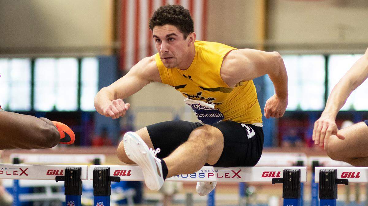 Wichita State freshman Joseph Holthusen, a two-time state champion from Bishop Carroll, has transitioned well in his first season of collegiate hurdling. His season-best indoor time in the 60-meter hurdles was the eighth-fastest in WSU history.