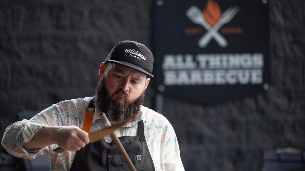 Tom Jackson, the chef at All Things Barbecue, has a worldwide following on YouTube.