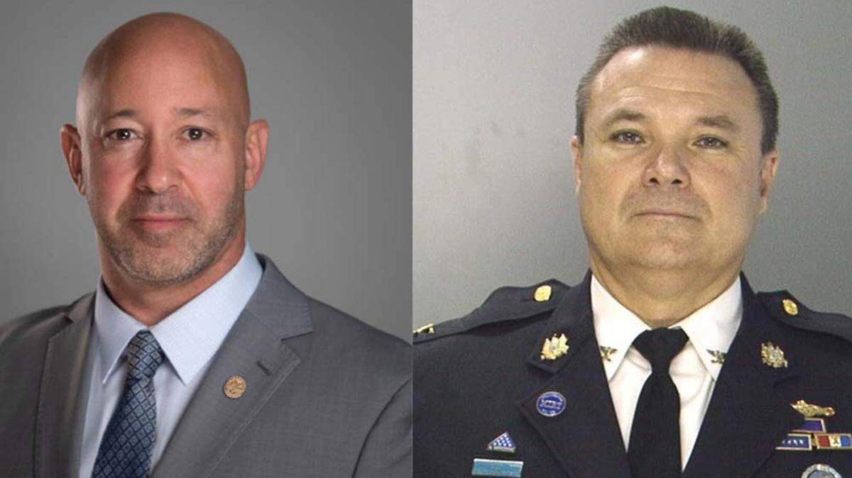 The city of Wichita announced two finalists for the Wichita Police Department’s top position: Mario Knapp, left, and Joe Sullivan.