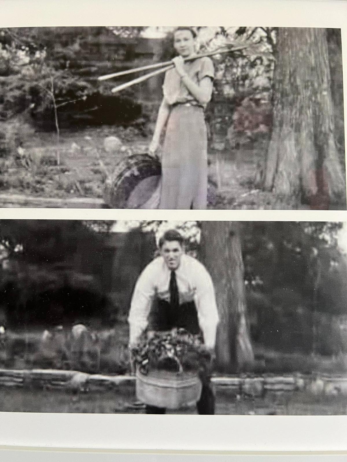 Mary Bartlett Gourlay and her husband, Bob Gourlay, at their family’s Bartlett Arboretum decades ago.