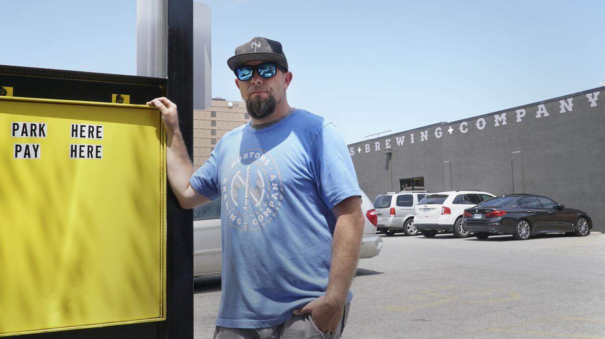 Dan Norton, owner of Nortons Brewing Company, is upset about parking enforcement by the city of Wichita that he says started after he opened his brewery at 125 N. St Francis.