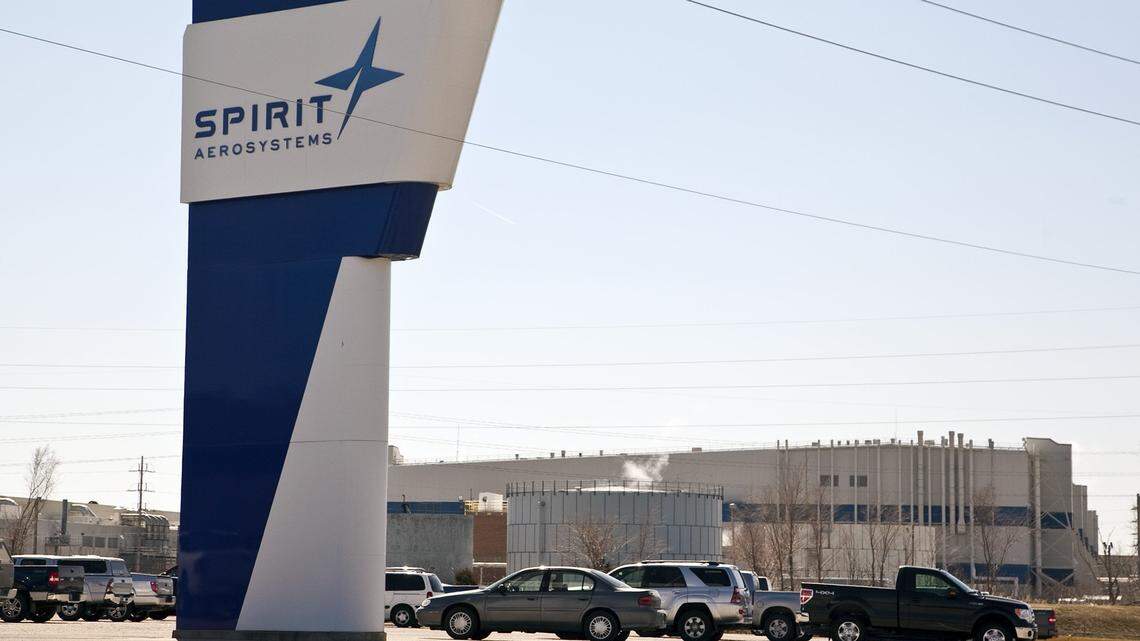 Spirit AeroSystems facilities on MacArthur between K-15 and Oliver.