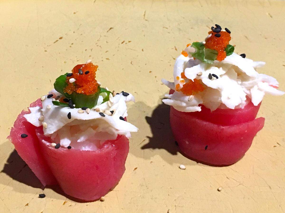 Sushi cupcakes are on the menu during Noble House Hawaiian Restaurant’s “Ladies’ Nights” on Mondays.