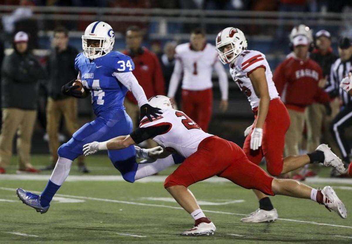 Goddard’s Dhimani Butler has a chance to be around the ball a lot Friday at home against Andover.