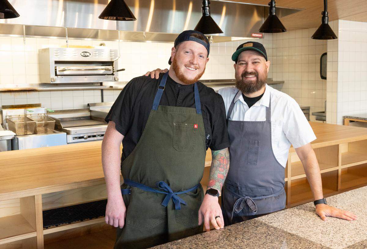 Josh Rathbun will rely on chef de cuisine Zakk Thomas, left, to keep the Lotte kitchen running while he’s recovering from a kidney transplant and said customers won’t notice a difference.