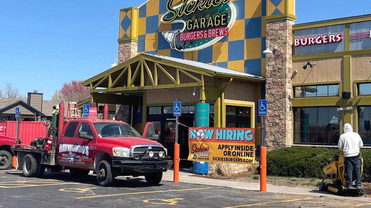 Sickies Garage at 2424 N. Maize Road has an April 15 opening date.