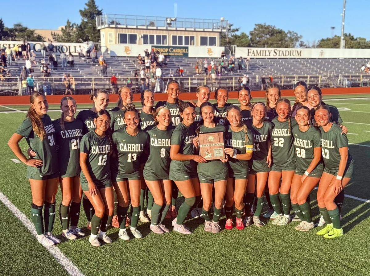 The Bishop Carroll girls soccer team advanced to the Class 5-1A semifinals with a 2-0 win over Maize South on Monday.