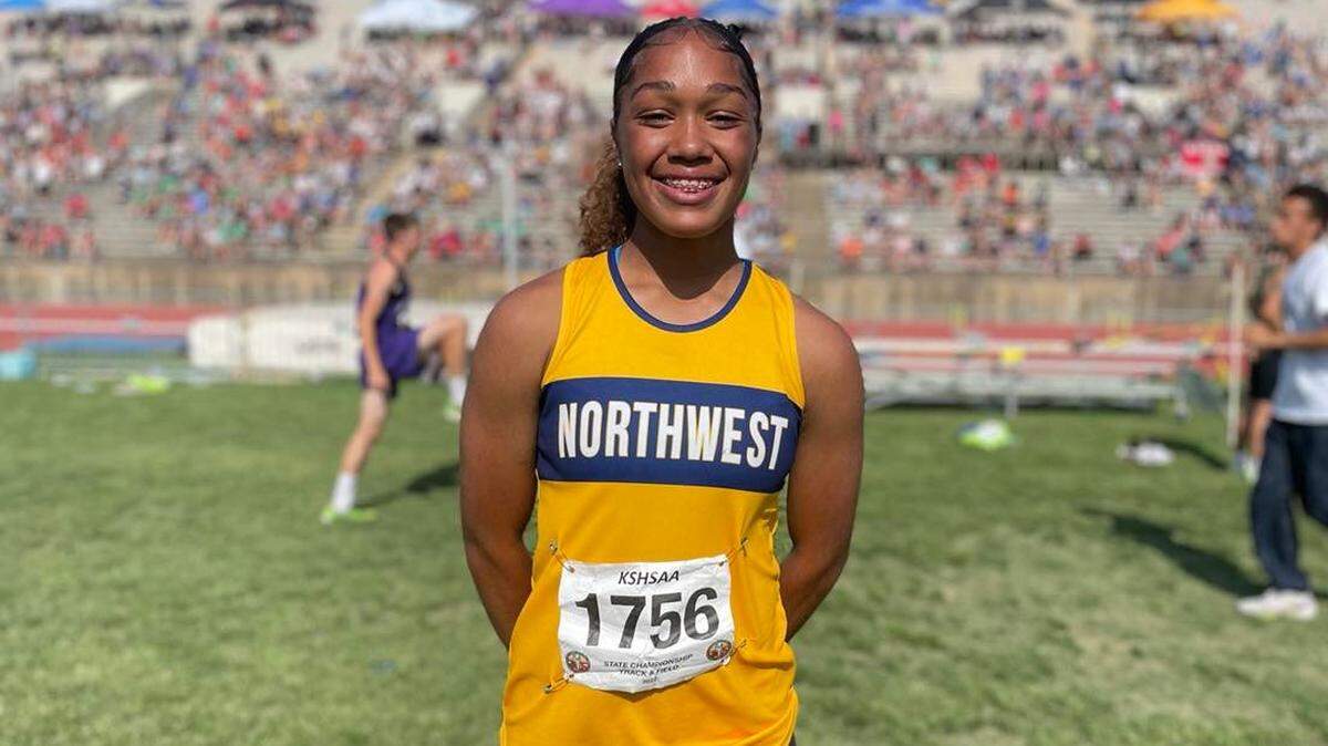 Northwest sophomore Adryana Shelby was a four-time state qualifier and took home a gold and silver medal in her hurdling events.