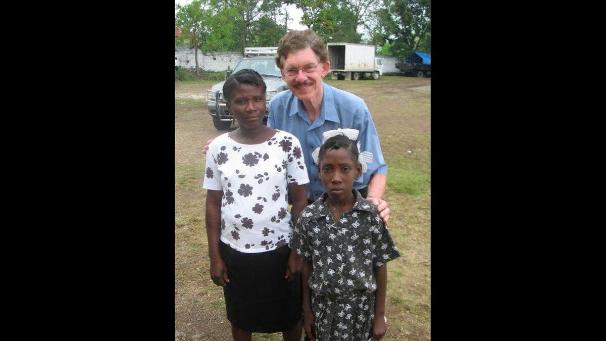 Sam Muyskens in 2006 on a mission trip in Haiti.