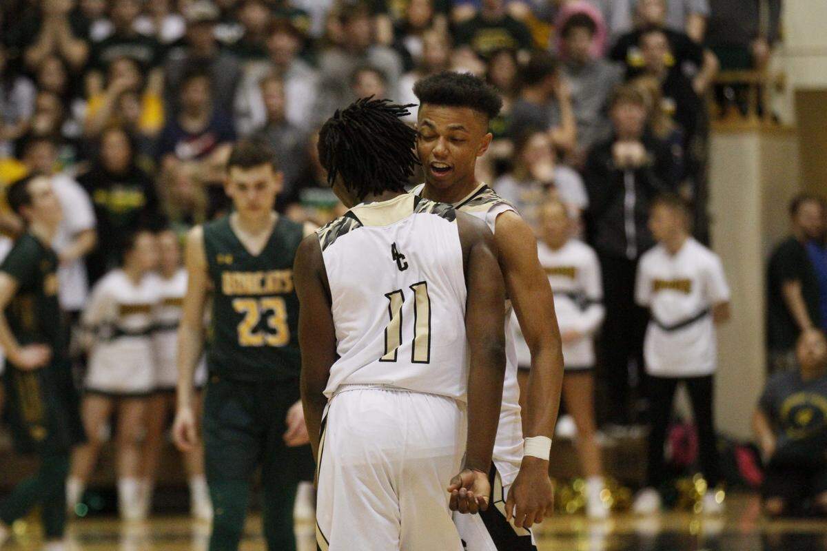 Andover Central’s Xavier Bell and Shomari Parnell