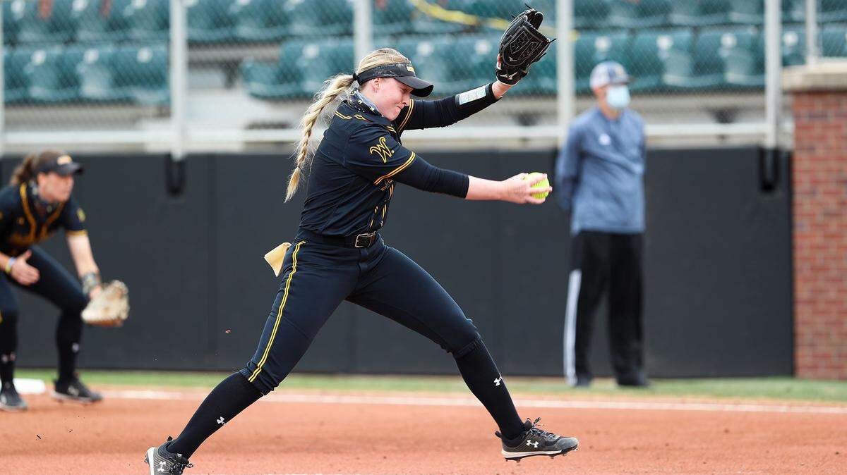 Wichita State pitcher Caitlin Bingham powered the Shockers to three wins and the series victory at No. 23 Central Florida this weekend. The No. 25-ranked Shockers extended their lead in first place in AAC standings.