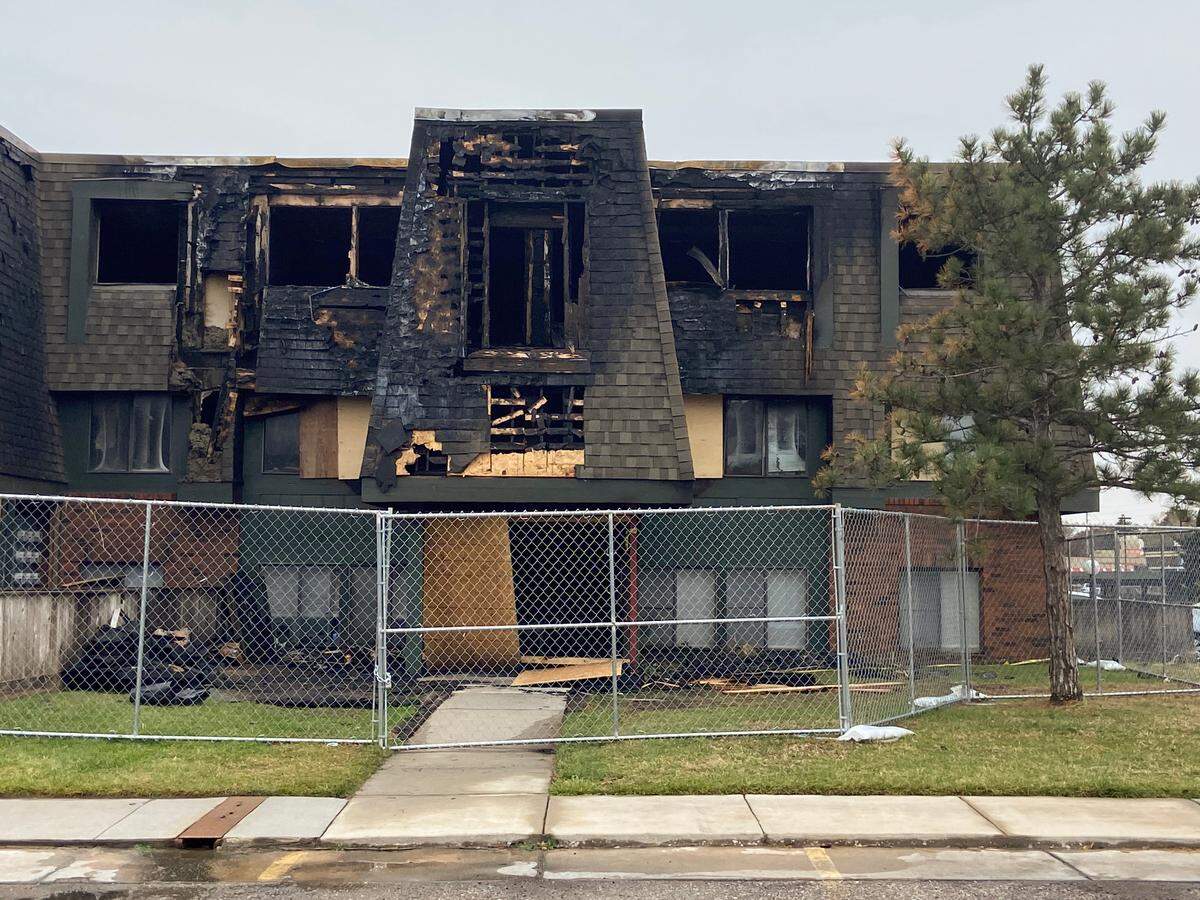 The Brookhollow Apartment building where 22-year-old Paoly Bedeski was killed in a fire on Oct. 13, 2023.