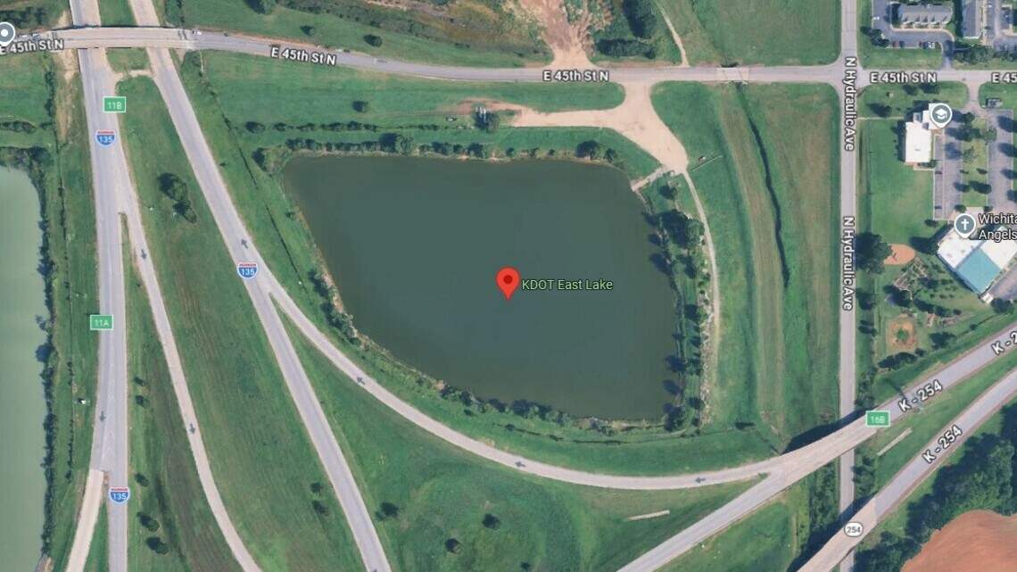 Man’s body found in KDOT East Lake in north Wichita, authorities say