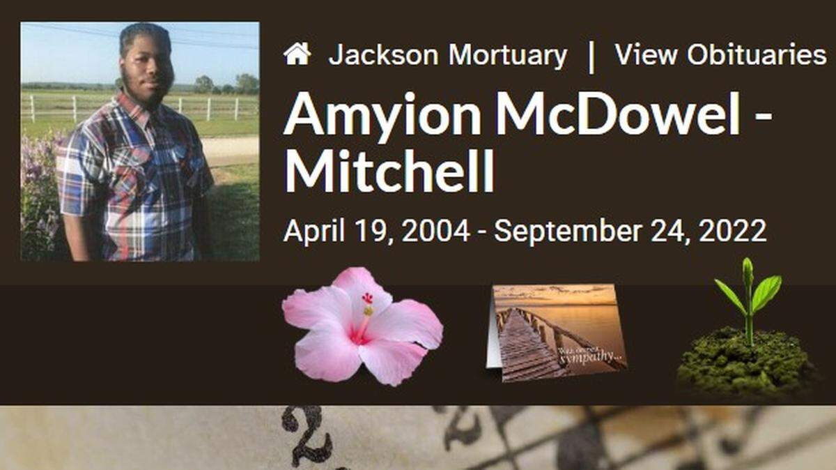 Amyion McDowel-Mitchell was fatally shot on Sept. 23, 2022.