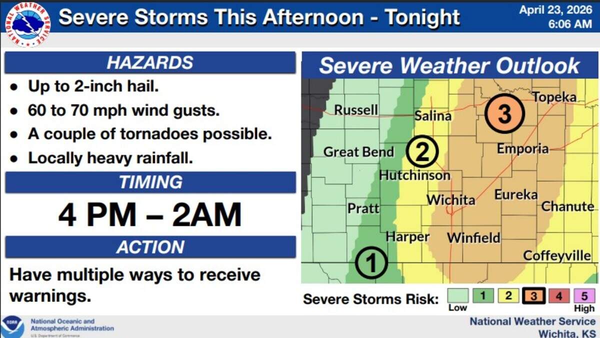 April 23 storm forecast