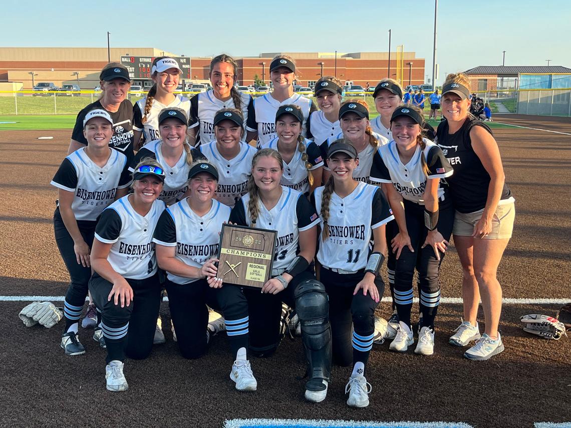 The Goddard Eisenhower softball team is headed back to the Class 5A state tournament after winning 3-1 against rival Goddard in the regional championship game on Wednesday.