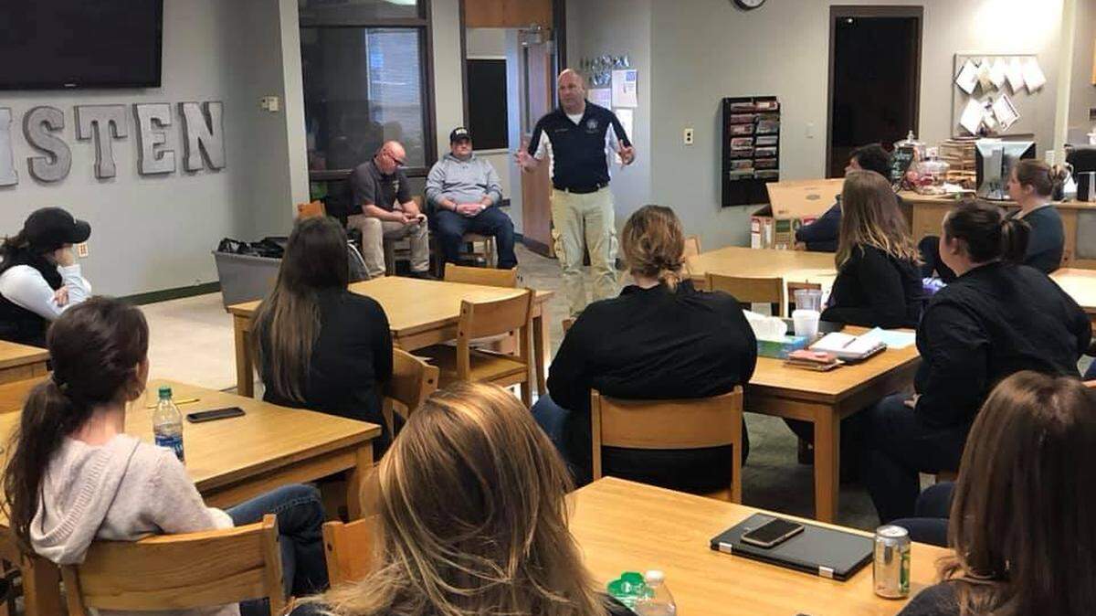 Teachers were shot at with plastic pellets during an active-shooter training at this Indiana school, the Indianapolis Star reported.