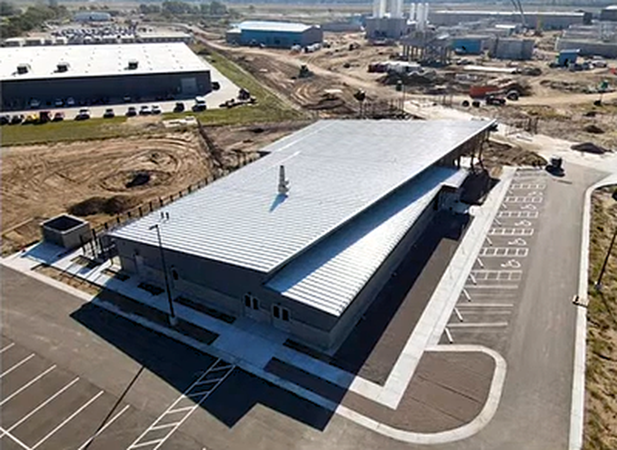 The Northwest Water Treatment Facility is near the Sedgwick County Zoo in west Wichita.